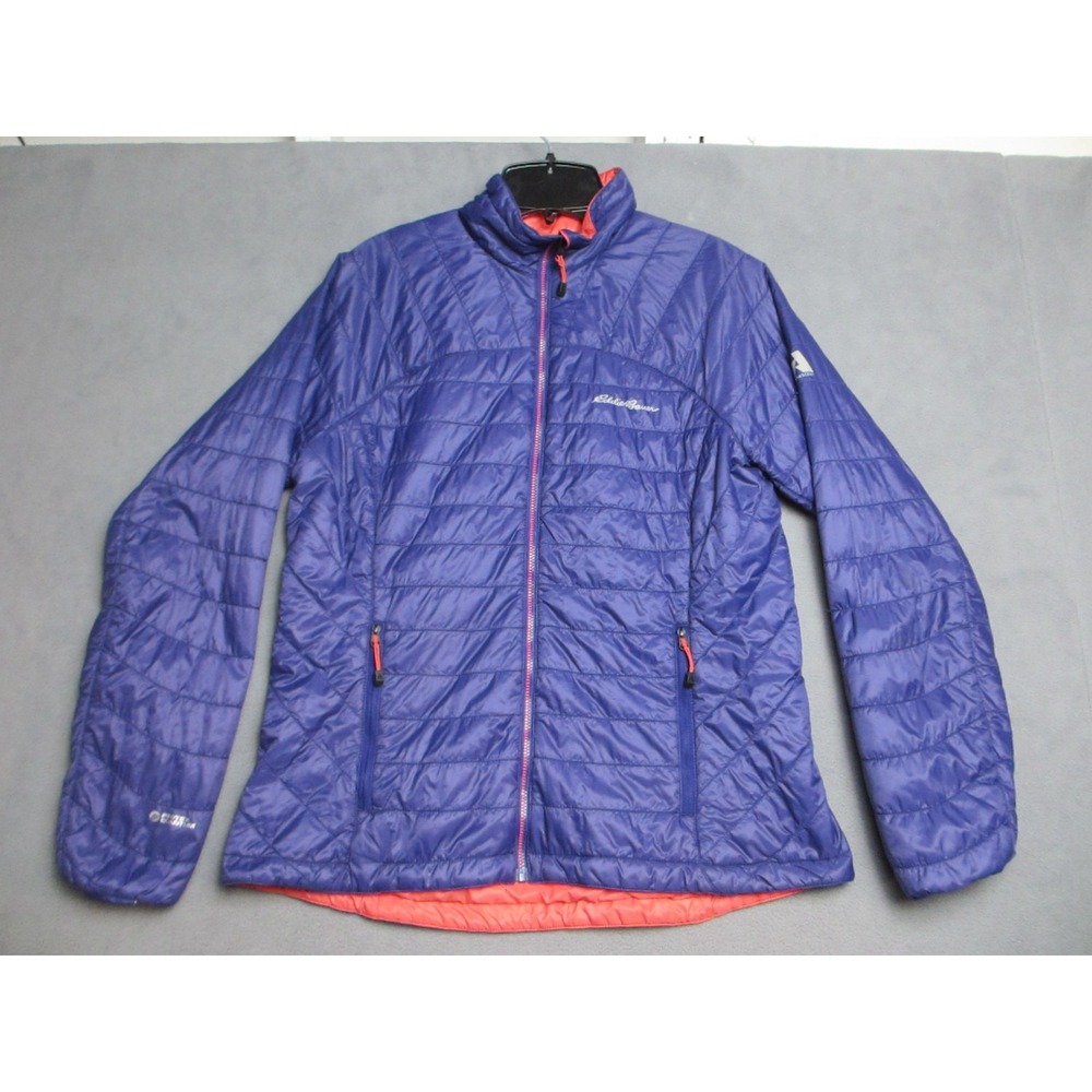 Eddie Bauer Jacket Womens Medium Purple Reversible First Ascent Pertex Quantum
